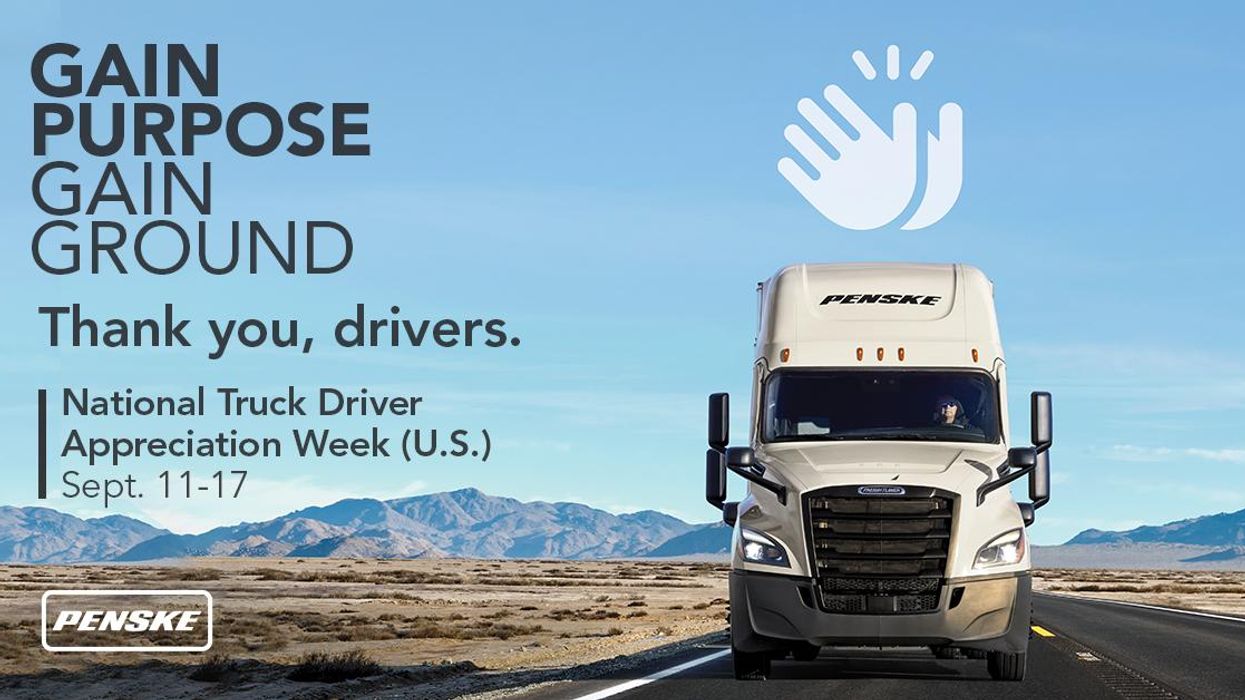 Penske Thanks U.S. Drivers During National Truck Driver Appreciation